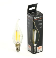 Лампа светодиодная Feron LB-1216 E14 6W 4000K 51263