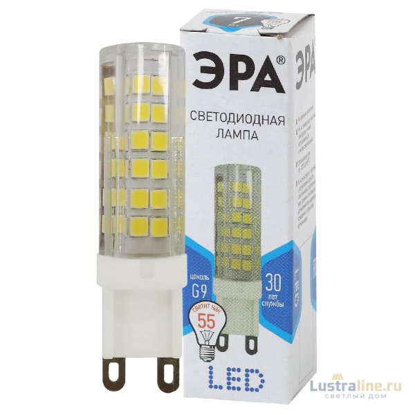 Лампа светодиодная Эра G9 7W 4000K LED JCD-7W-CER-840-G9 Б0027866 Лампа светодиодная Эра G9 7W 4000K LED JCD-7W-CER-840-G9 Б0027866