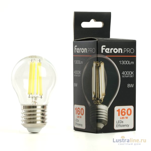 Лампа светодиодная Feron LB-1708 E27 8W 4000K 51254 Лампа светодиодная Feron LB-1708 E27 8W 4000K 51254