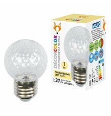 Лампа светодиодная Volpe Decor color LED-D45-1W/3000K/E27/CL/С PINEAPPLE UL-00010064