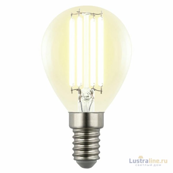 Лампа светодиодная филаментная Uniel LED-G45-4W/3000K/E14/CL GLY01TR UL-00011938