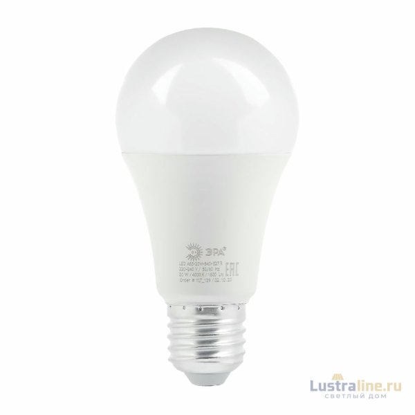 Лампа светодиодная Эра E27 20W 4000K LED A65-20W-840-E27 R Б0049637