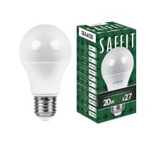Лампа светодиодная Saffit SBA6020 шар E27 20W 6400K 55015