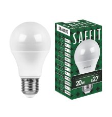 Лампа светодиодная Saffit SBA6020 шар E27 20W 6400K 55015
