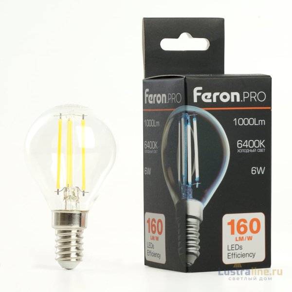 Лампа светодиодная Feron LB-1706 E14 6W 6400K 51258 Лампа светодиодная Feron LB-1706 E14 6W 6400K 51258