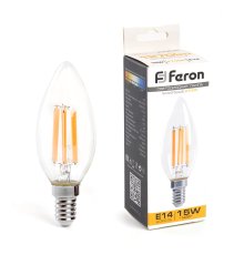 Лампа светодиодная Feron LB-717 Свеча E14 15W 2700K 38256