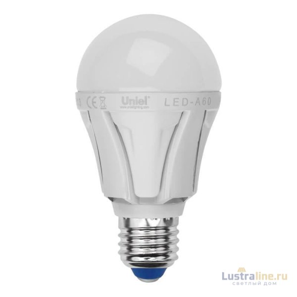 Лампа светодиодная (UL-00001525) Uniel E27 10W 4000K матовая LED-A60 10W/NW/E27/FR PLP01WH Лампа светодиодная (UL-00001525) Uniel E27 10W 4000K матовая LED-A60 10W/NW/E27/FR PLP01WH