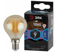 Лампа светодиодная Эра E14 9W 4000K F-LED P45-9W-840-E14 gold Б0047028