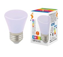 Лампа светодиодная Volpe Decor color LED-D45-1W/RGB/E27/FR/С BELL UL-00005805 Лампа светодиодная Volpe Decor color LED-D45-1W/RGB/E27/FR/С BELL UL-00005805