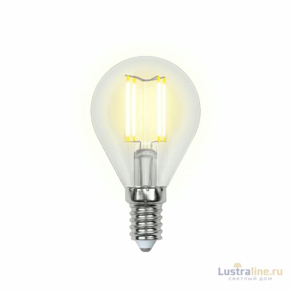 Лампа светодиодная (UL-00000197) Uniel E14 6W прозрачная LED-G45-6W/WW/E14/CL PLS02WH Лампа светодиодная (UL-00000197) Uniel E14 6W прозрачная LED-G45-6W/WW/E14/CL PLS02WH
