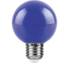 Лампа светодиодная Feron E27 3W синий Шар Матовая LB-371 25906