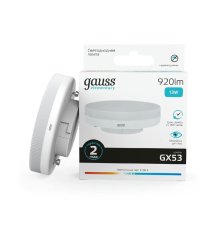 Лампа светодиодная Gauss GX53 13W 4100K матовая 83823