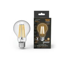 Лампа светодиодная Gauss Filament E27 18W 2700K 102902118
