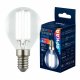 Лампа светодиодная филаментная Uniel LED-G45-4W/4000K/E14/CL GLY01TR UL-00011939