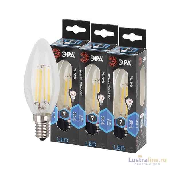 Лампа светодиодная Эра E14 7W 4000K F-LED B35-7W-840-E14 Б0027943