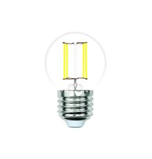 Лампа светодиодная филаментная Volpe E27 4W 3000K прозрачная LED-G45-4W/3000K/E27/CL/SLF