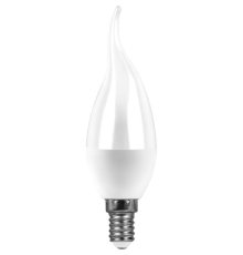 Лампа светодиодная Feron E14 13W 6400K свеча на ветру матовая SBC3713 55175