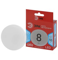Лампа светодиодная Эра GX53 8W 4000K LED GX-8W-840-GX53 R Б0052657