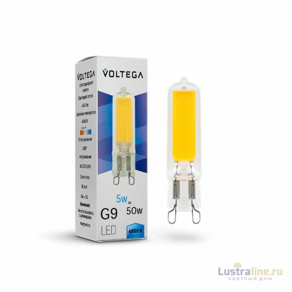 Светодиодная лампа Voltega Capsule G9 7182 Светодиодная лампа Voltega Capsule G9 7182