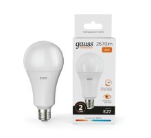Лампа светодиодная Gauss E27 35W 3000K груша матовая 70215
