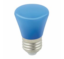 Лампа светодиодная Volpe Decor color LED-D45-1W/BLUE/E27/FR/С BELL UL-00005639