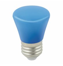 Лампа светодиодная Volpe Decor color LED-D45-1W/BLUE/E27/FR/С BELL UL-00005639