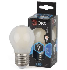 Лампа светодиодная Эра E27 7W 4000K F-LED P45-7W-840-E27 frost Б0027959