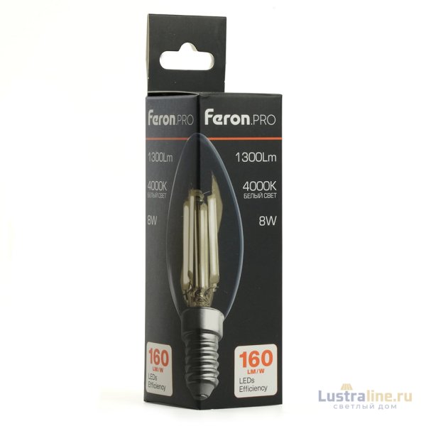 Светодиодная лампа Feron LB-1208 E14 8W 4000K 51248