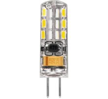 Лампа светодиодная Feron G4 2W 2700K Прямосторонняя Матовая LB-420 25858