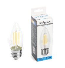 Лампа светодиодная Feron LB-713 Свеча E27 11W 6400K 38274