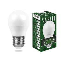 Лампа светодиодная Saffit SBG4505 шар E27 5W 4000K 55026