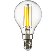 Лампа светодиодная филаментная Lightstar LED Filament E14 6W 3000K груша прозрачная 933802 Лампа светодиодная филаментная Lightstar LED Filament E14 6W 3000K груша прозрачная 933802