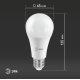 Лампа светодиодная Эра E27 25W 4000K LED A65-25W-840-E27 Б0035335