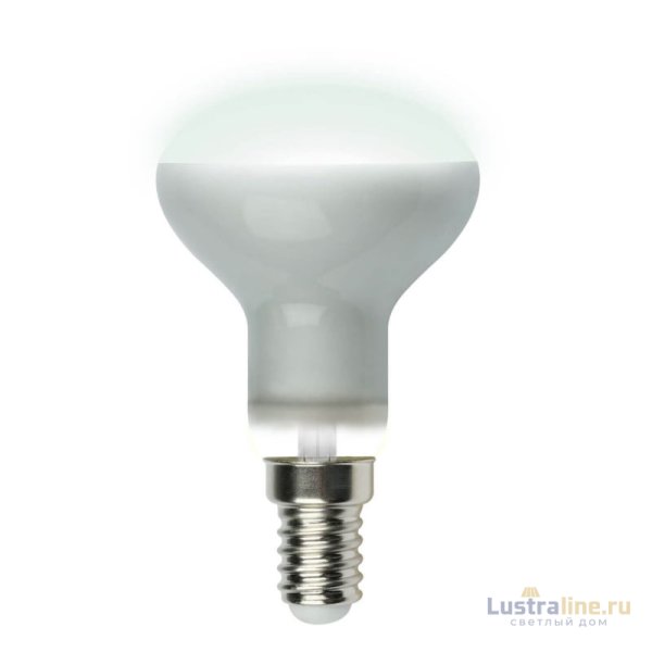 Лампа светодиодная рефлекторная (UL-00001492) Uniel E14 6W 4000K матовая LED-R50-6W/NW/E14/FR PLS02WH