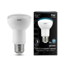 Лампа светодиодная рефлекторная Gauss E27 9W 4100K матовая 106002209