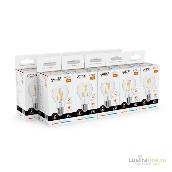 Лампа светодиодная Gauss Filament Elementary E27 11W 2700K 22211 Лампа светодиодная Gauss Filament Elementary E27 11W 2700K 22211