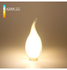 Светодиодная лампа Elektrostandard E14 7W 4200K свеча на ветру 4690389041426