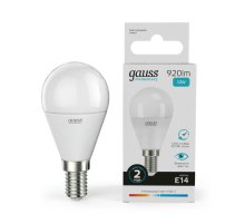 Лампа светодиодная Gauss E14 12W 4100K матовая 53122