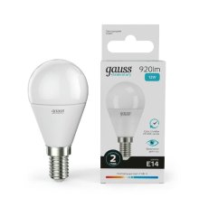 Лампа светодиодная Gauss E14 12W 4100K матовая 53122
