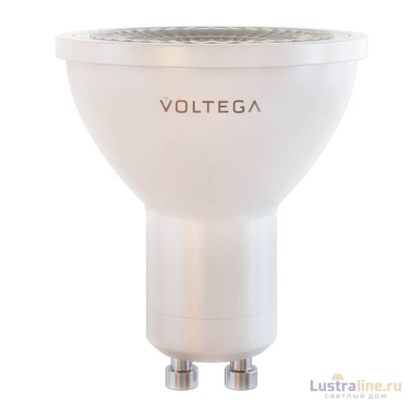 Лампа светодиодная Voltega GU10 7W 2800К прозрачная 7060