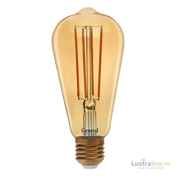 Светодиодная лампа General GLDEN-ST64S-DEM-13-230-E27-2700 686900 Светодиодная лампа General GLDEN-ST64S-DEM-13-230-E27-2700 686900