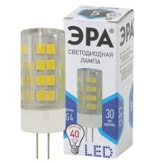 Лампа светодиодная Эра G4 5W 4000K LED JC-5W-220V-CER-840-G4 Б0027858