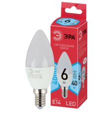 Лампа светодиодная Эра E14 6W 4000K LED B35-6W-840-E14 R Б0051057