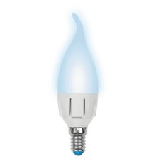 Лампа светодиодная (UL-00002415) Uniel E14 7W 4000K матовая LED-CW37 7W/NW/E14/FR PLP01WH