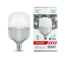 Лампа светодиодная Gauss E40 75W 4100K матовая 60428