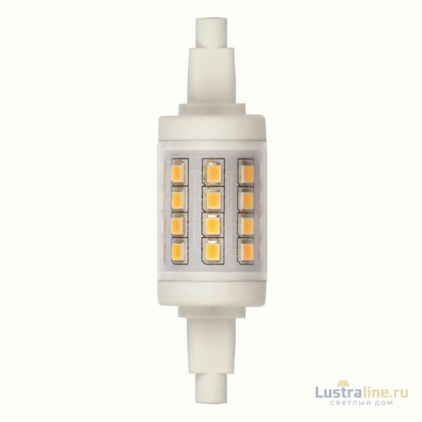 Лампа светодиодная (UL-00001554) Uniel R7s 6W 3000K прозрачная LED-J78-6W/WW/R7s/CL PLZ06WH