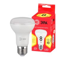 Лампа светодиодная Эра E27 8W 2700K LED R63-8W-827-E27 R Б0050701