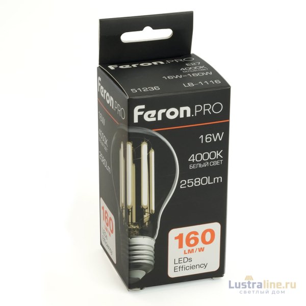 Светодиодная лампа Feron LB-1116 E27 16W 4000K 51236 Светодиодная лампа Feron LB-1116 E27 16W 4000K 51236