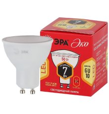 Лампа светодиодная Эра GU10 7W 2700K ECO LED MR16-7W-827-GU10 Б0040874