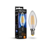 Лампа светодиодная Voltega E14 6W 2800К матовая VG10-CW2E14warm6W-F 7025